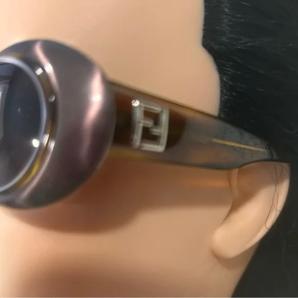 Fendi sunglasses lunette Brielle cat eye brown Italy vintage 90s y2K unisex - Picture 8 of 15